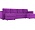Принстон П-образный Фиолетовый Велюр